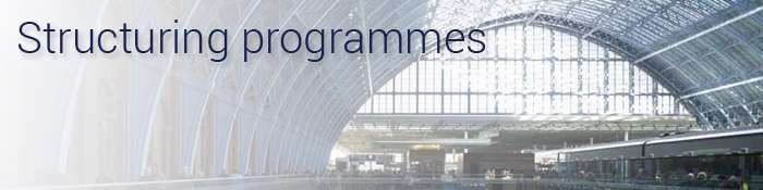 Structuring programmes